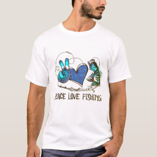 Angler's Oasis: Peace Love Fishing T-Shirt