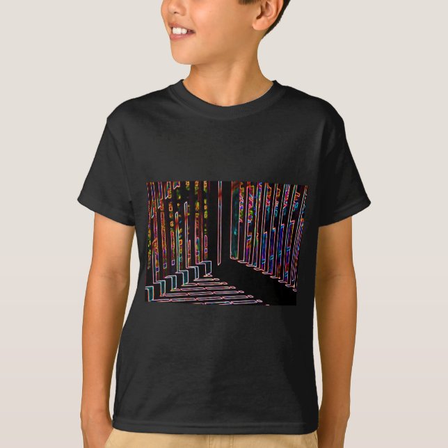 Angles And Lines 2 Dark Shirt Kids (Front)