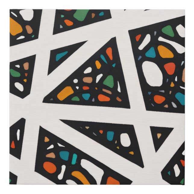 Angles In Color Faux Canvas Print (Front)