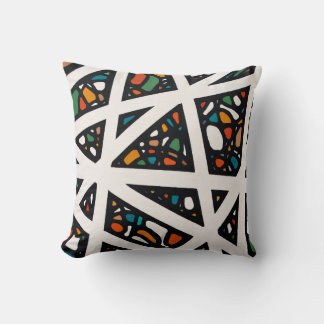 Angles In Color Throw Pillow