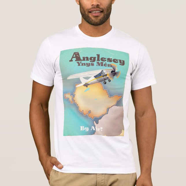 Anglesea vintage style travel poster T-Shirt (Front)