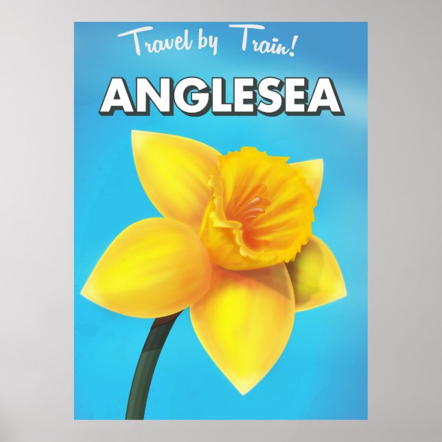 Anglesea Vintage travel poster cartoon (Front)