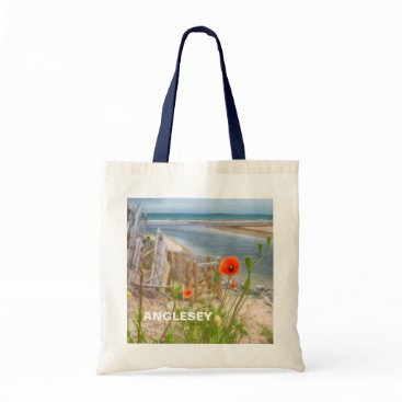 Anglesey Wales Scenic View Beach And Wild Poppies Tote Bag Anglesey Wales Scenic View Beach And Wild Poppies Tote Bag