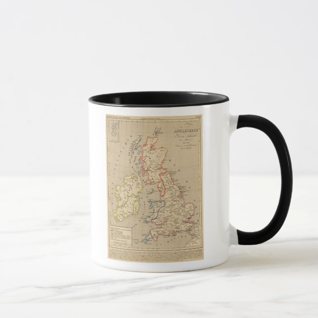Angleterre, Ecosse, Irlande et Man en 1100 Mug (Right)