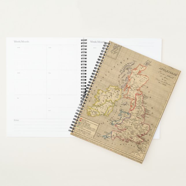 Angleterre, Ecosse, Irlande et Man en 1100 Planner (Display)