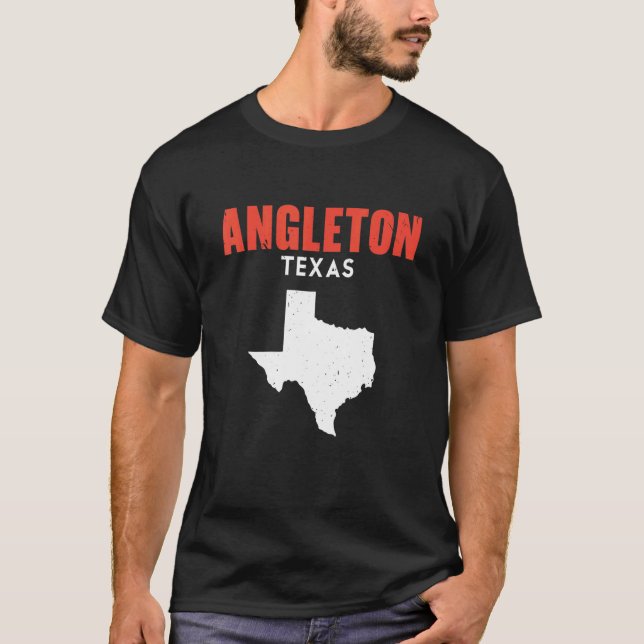 Angleton Texas USA State America Travel Texas T-Shirt (Front)