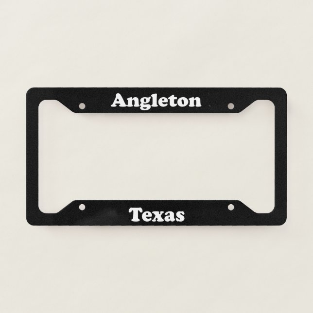 Angleton TX - LPF License Plate Frame (Front)
