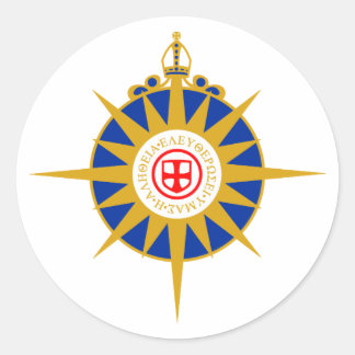 Anglican Rose Classic Round Sticker
