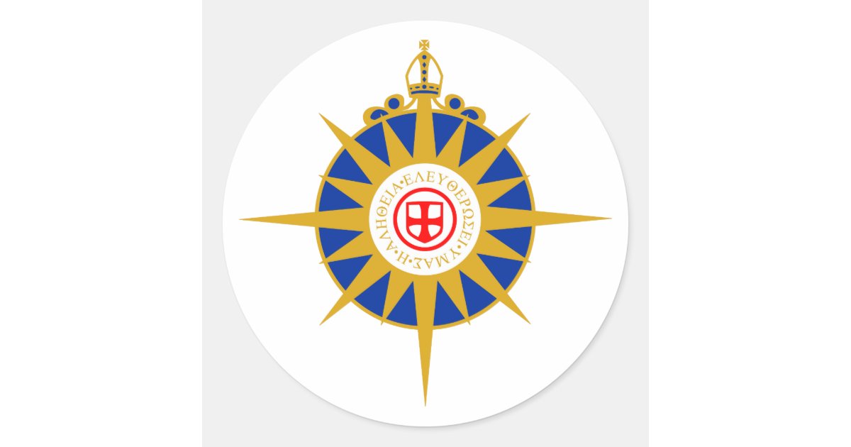 Anglican Rose Classic Round Sticker | Zazzle