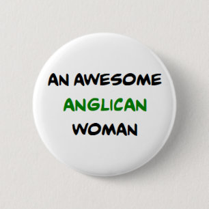 anglican woman, awesome button