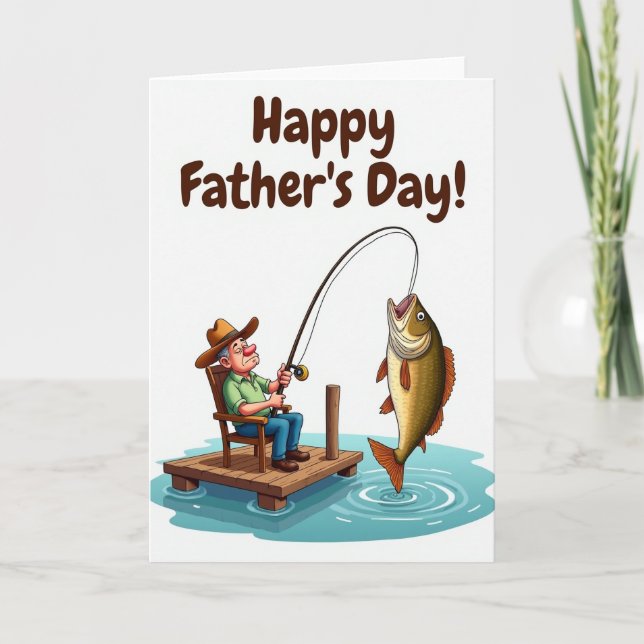 Angling Fathers Day Card (Front)