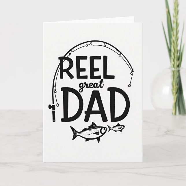 Angling Great Dad Fathers Day Card (Front)