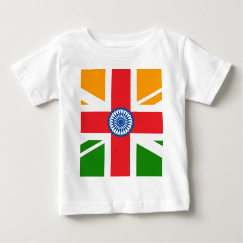 Anglo Indian Flag Baby T_Shirt