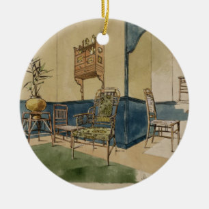 Anglo-Japanese Designs, c.1860 (pen & black ink & Ceramic Ornament