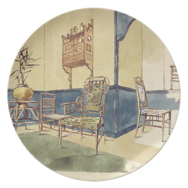 Anglo Japanese style furniture designs by Edward W Plate | Zazzle