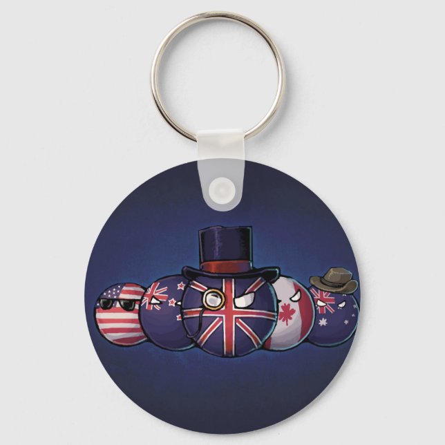 Anglo-Saxon Countryballs Keychain (Front)
