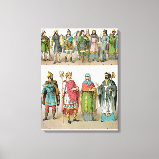 Anglo-Saxon Dress Canvas Print (Front)