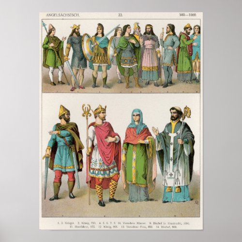 Anglo_Saxon Dress Poster