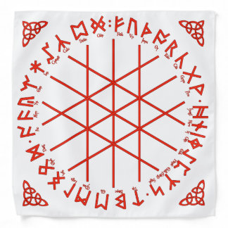 Anglo-Saxon Futhorc Rune Casting w/ Web of Wyrd Bandana