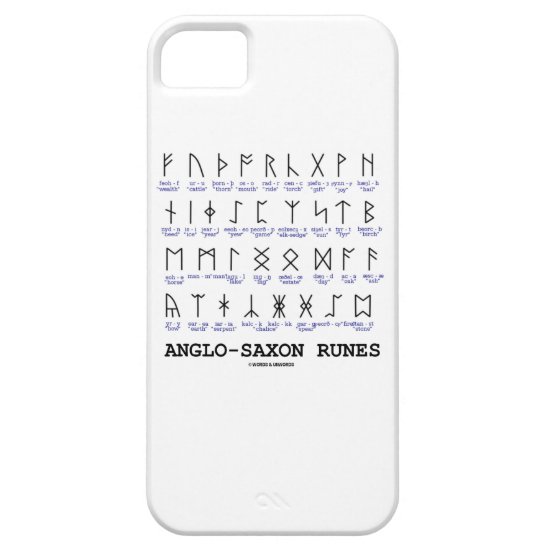 Anglo-Saxon Runes (Linguistics Cryptography) iPhone SE/5/5s Case