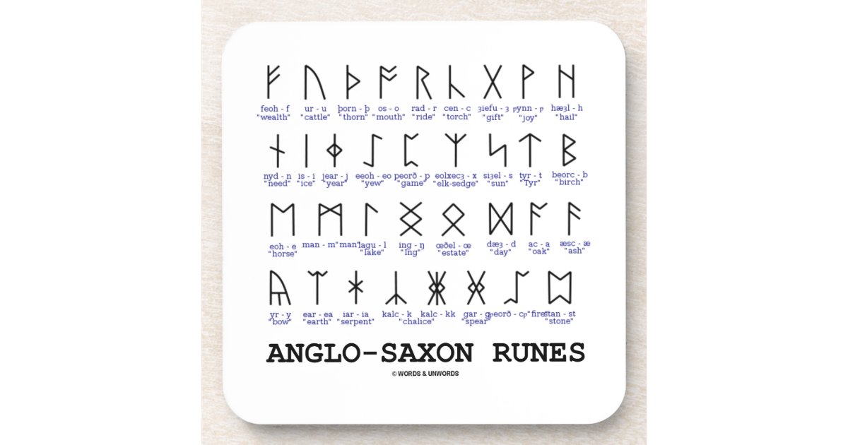 Wooden Anglo Saxon Rune Stones
