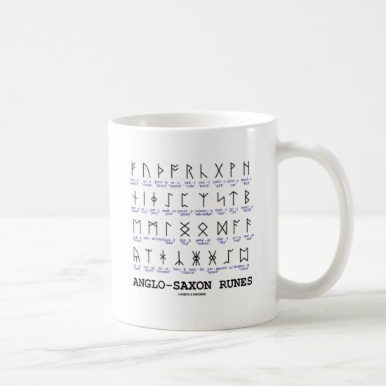 Anglo-Saxon Runes (Linguistics Cryptography) Coffee Mug
