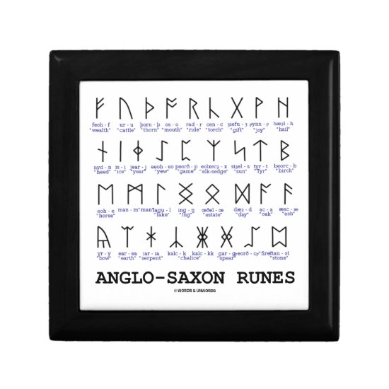 Anglo-Saxon Runes (Linguistics Cryptography) Gift Box
