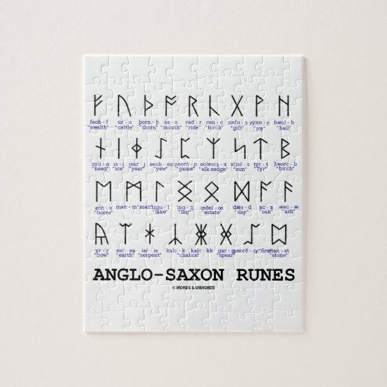 Anglo-Saxon Runes (Linguistics Cryptography) Jigsaw Puzzle