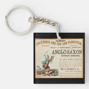 Anglo Saxon vintage Sailing Keychain