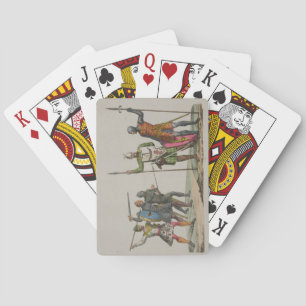 Anglo-Saxon Warriors, plate 14 from 'The History o Poker Cards