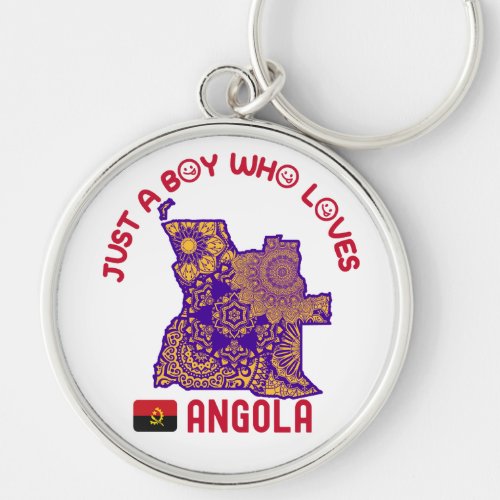 Angola African country Keychain