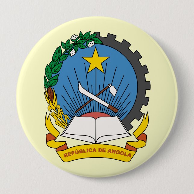 Angola, Angola Pinback Button (Front)