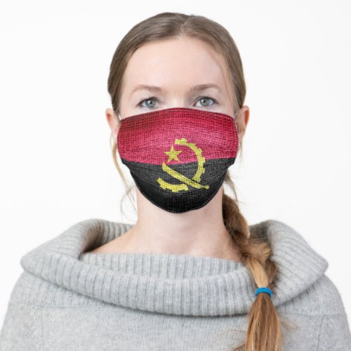 Angola Flag Adult Cloth Face Mask