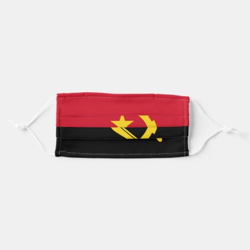 Angola Flag Adult Cloth Face Mask