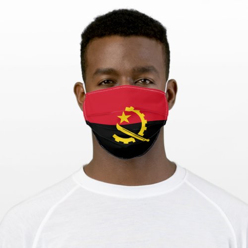 Angola Flag Adult Cloth Face Mask