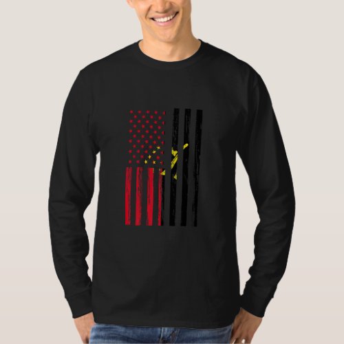 Angola Flag America Us It Is In My Dna  For Angola T_Shirt