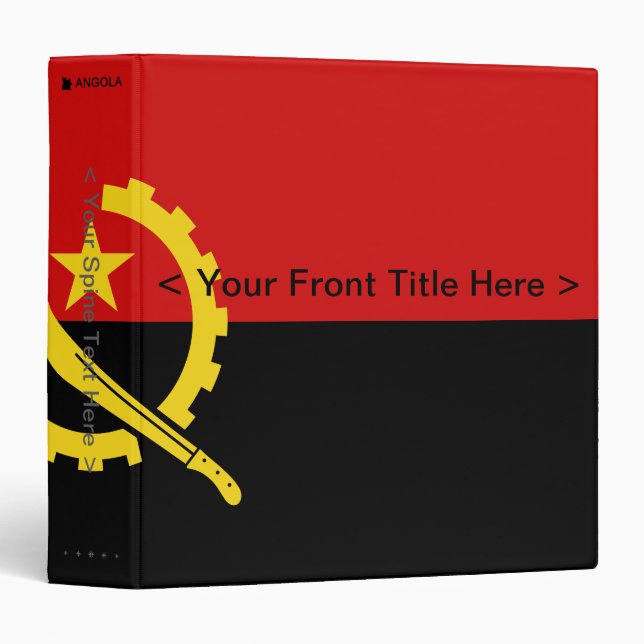Angola Flag Binder (Front/Spine)