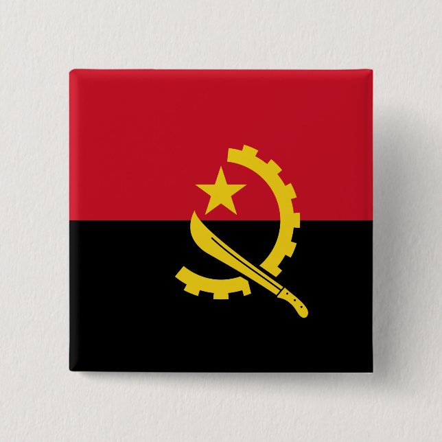 Angola Flag Button (Front)