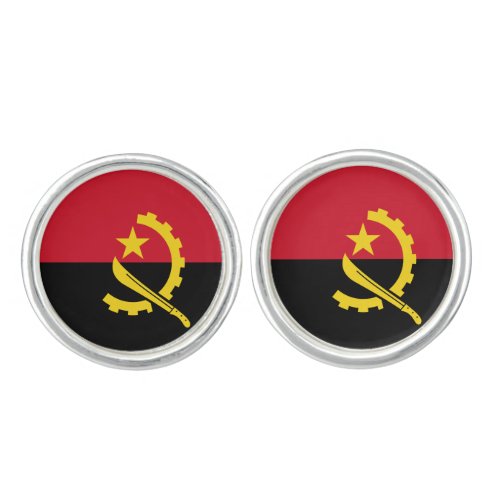 Angola Flag Cufflinks