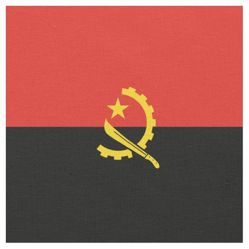 Angola flag fabric
