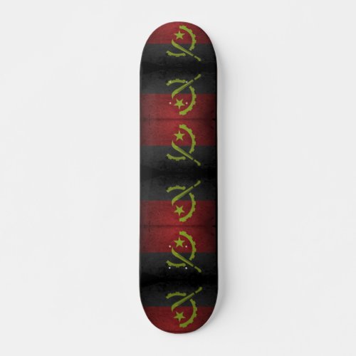 Angola Flag Grunge Custom Pro Park Board