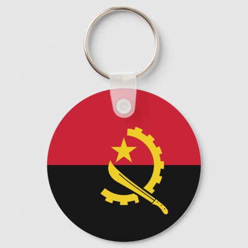 Angola Flag Keychain