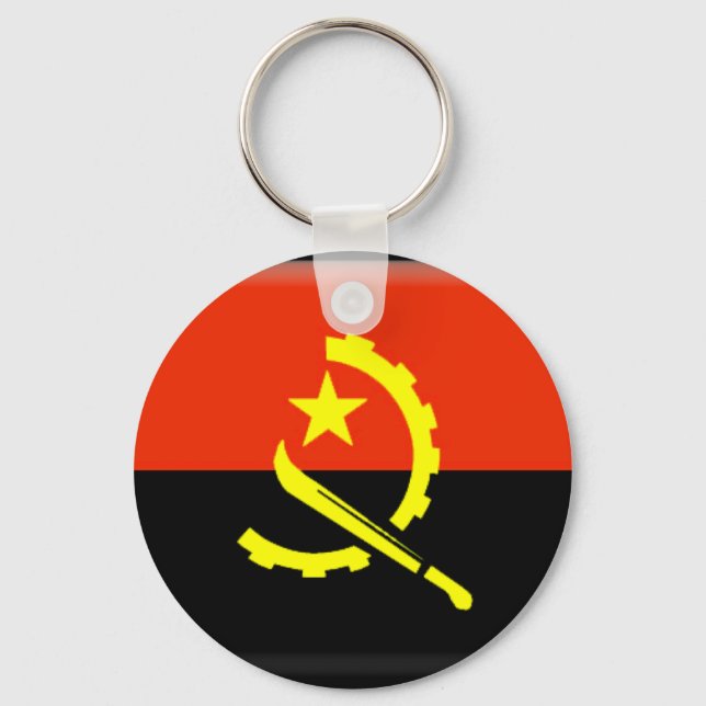 Angola flag keychain (Front)