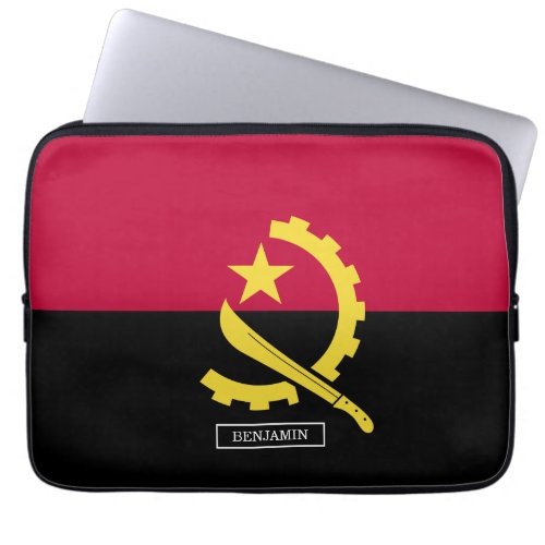 Angola Flag Laptop Sleeve