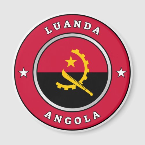 Angola Flag Magnet