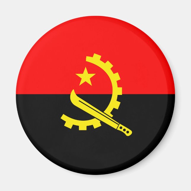 Angola flag magnet (Front)