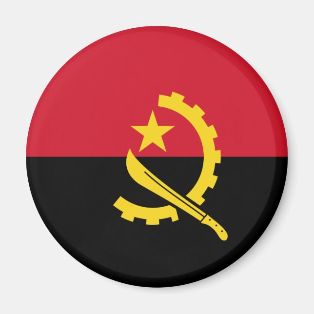 Angola Flag Magnet (Front)