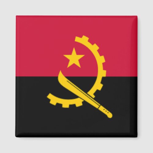 Angola flag  magnet