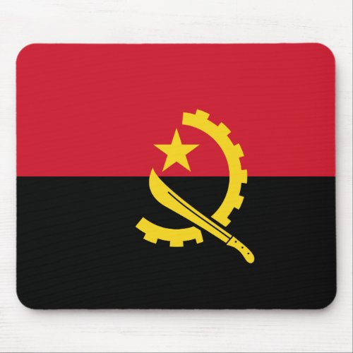 Angola Flag Mouse Pad