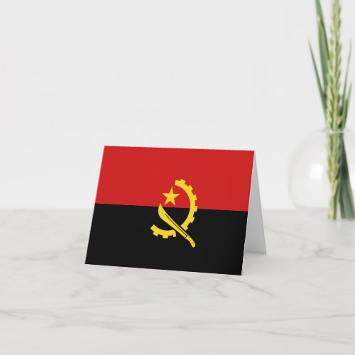 Angola Flag Notecard